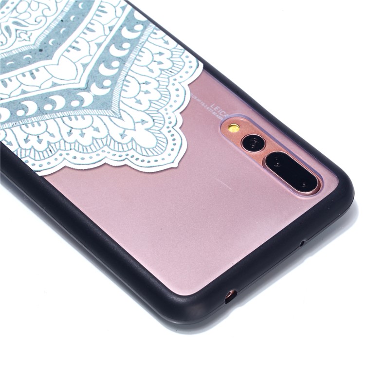 For Huawei P20 Pro Embossed Rubberized PC TPU Hybrid Cell Phone Shell - Unique Pattern-4