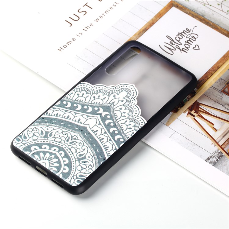 For Huawei P20 Pro Embossed Rubberized PC TPU Hybrid Cell Phone Shell - Unique Pattern-5