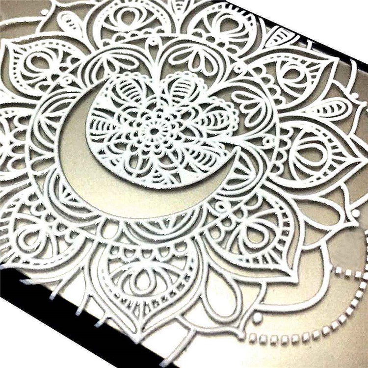For Huawei P20 Pro Embossed Rubberized PC TPU Hybrid Protective Case - Mandala Flower-7