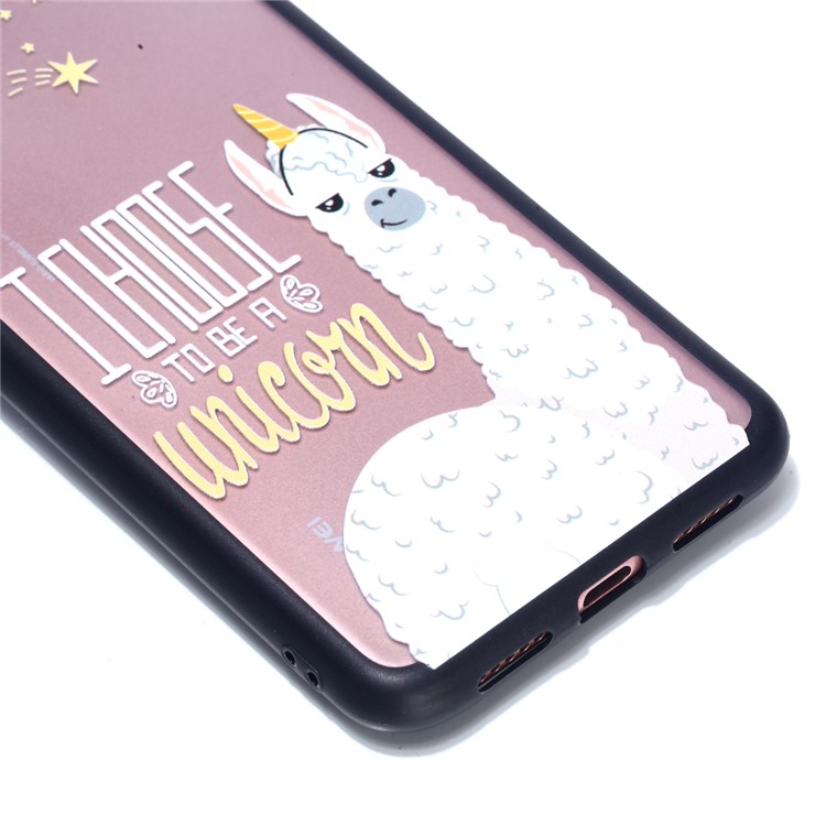 For Huawei P20 Pro Embossed Rubberized PC TPU Hybrid Protection Shell - I Choose To Be A Unicorn-3