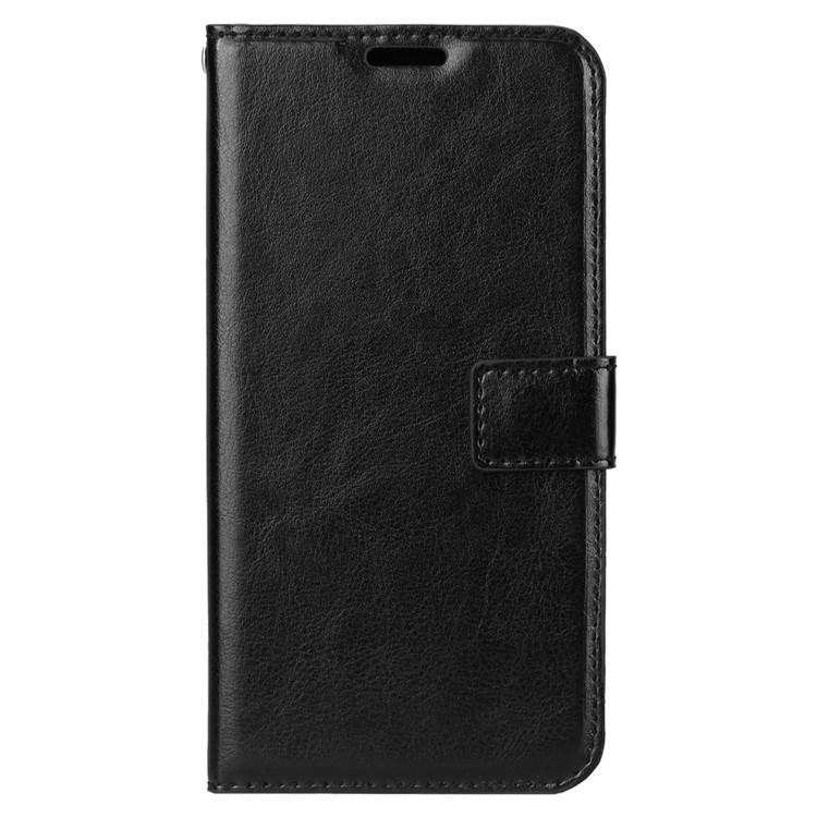 Crazy Horse Texture Wallet Stand Leather Case for Huawei Y9 (2018) / Enjoy 8 Plus - Black-2