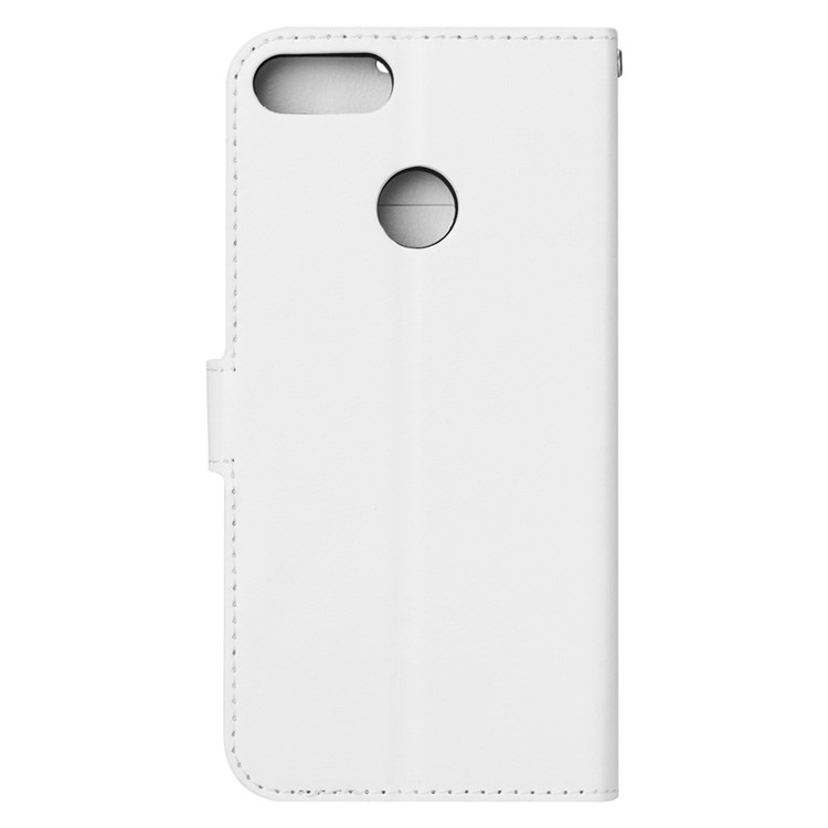 Crazy Horse Texture Wallet Stand Leather Cover for Huawei Y9 (2018) / Enjoy 8 Plus - White-3