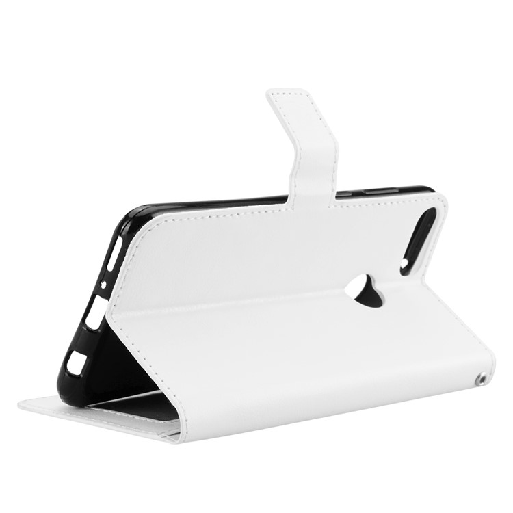 Crazy Horse Texture Wallet Stand Leather Cover for Huawei Y9 (2018) / Enjoy 8 Plus - White-5