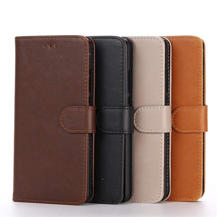 Crazy Horse Texture Retro Style Leather Wallet Case for Huawei Y9 (2018)/Enjoy 8 Plus - Black-9