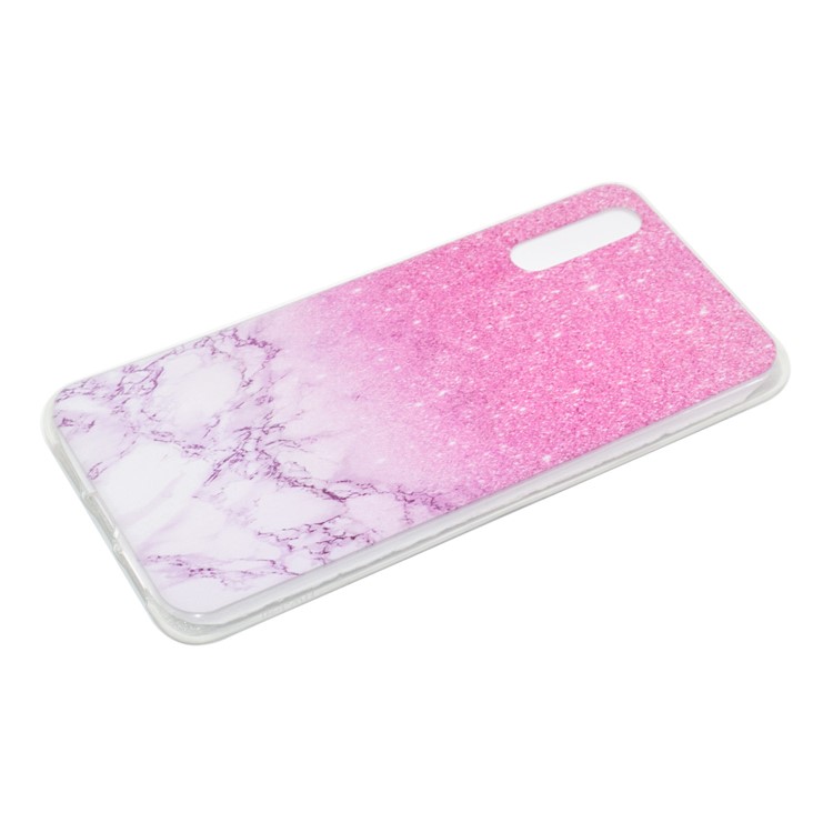 Pattern Printing Soft TPU Back Cover for Huawei P20 Pro - Pink Marble-3