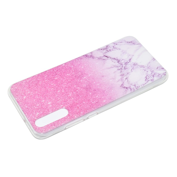 Pattern Printing Soft TPU Back Cover for Huawei P20 Pro - Pink Marble-4