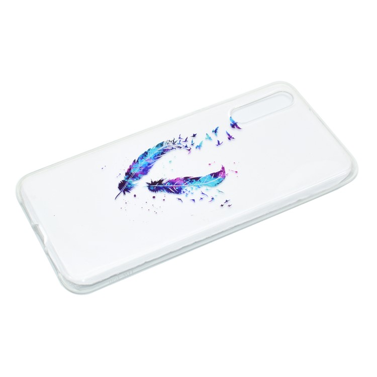 Pattern Printing Soft TPU Mobile Phone Shell for Huawei P20 Pro - Feather and Bird-3