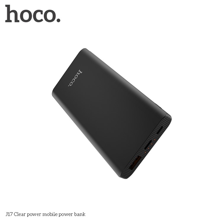 HOCO J17 7000mAh Clear Power Battery Charger with Micro USB & Type-C Input - Black-2