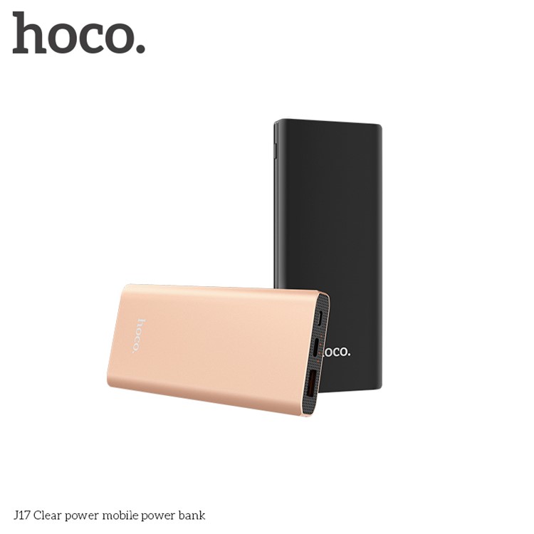 HOCO J17 7000mAh Clear Power Battery Charger with Micro USB & Type-C Input - Black-3