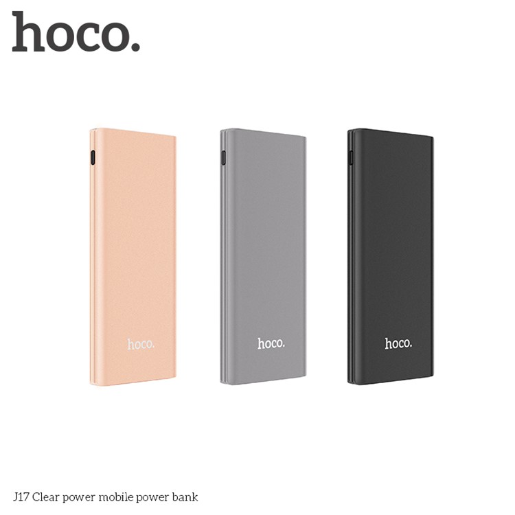 HOCO J17 7000mAh Clear Power Battery Charger with Micro USB & Type-C Input - Black-6