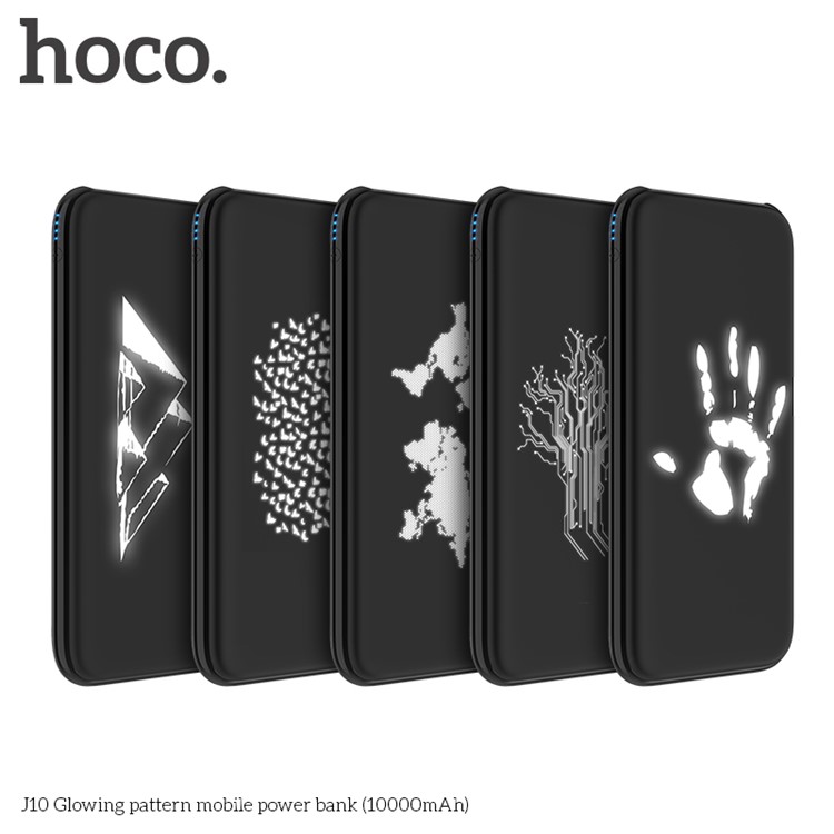 HOCO J10 10000mAh Dual USB Power Bank Battery Charger for iPhone Samsung Huawei - World Map-2