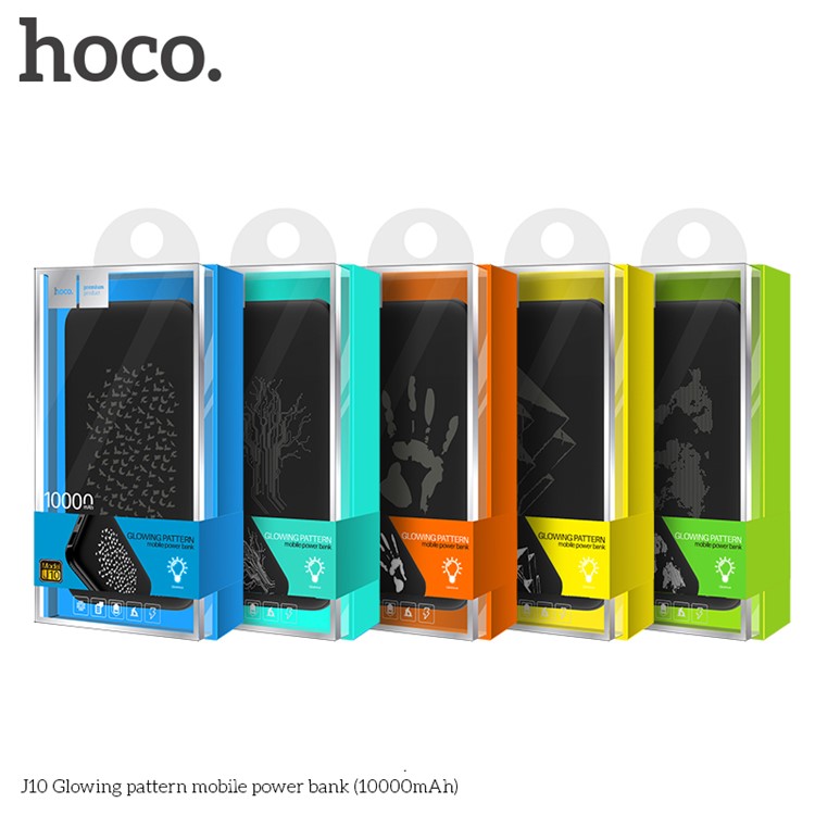 HOCO J10 10000mAh Dual USB Power Bank Battery Charger for iPhone Samsung Huawei - World Map-3