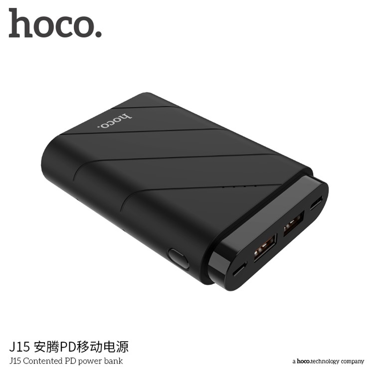 HOCO J15 18W 10000mAh Contented PD Power Bank Dual USB Output-5