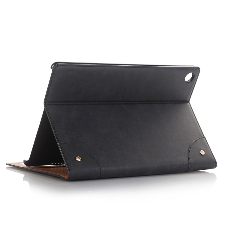 Crazy Horse Texture Retro PU Leather Wallet Smart Case for Huawei MediaPad M5 10/M5 10 (Pro) - Black-5