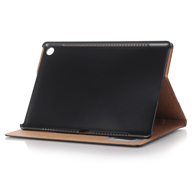 Crazy Horse Texture Retro PU Leather Wallet Smart Case for Huawei MediaPad M5 10/M5 10 (Pro) - Black-6