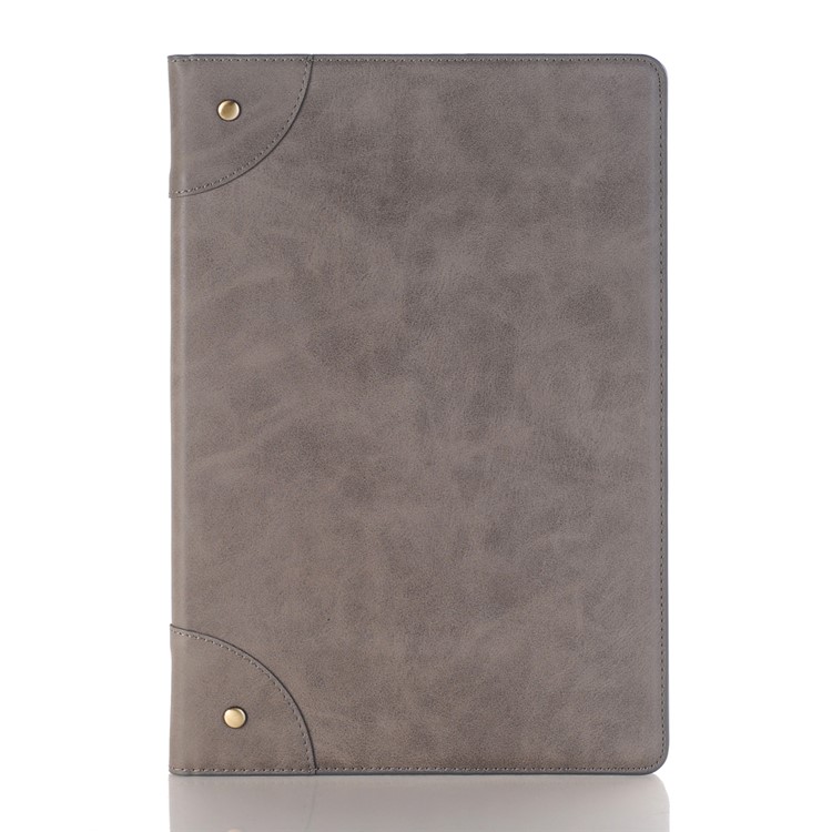 Crazy Horse Texture Retro PU Leather Wallet Smart Cover for Huawei MediaPad M5 10/M5 10 (Pro) - Grey-1