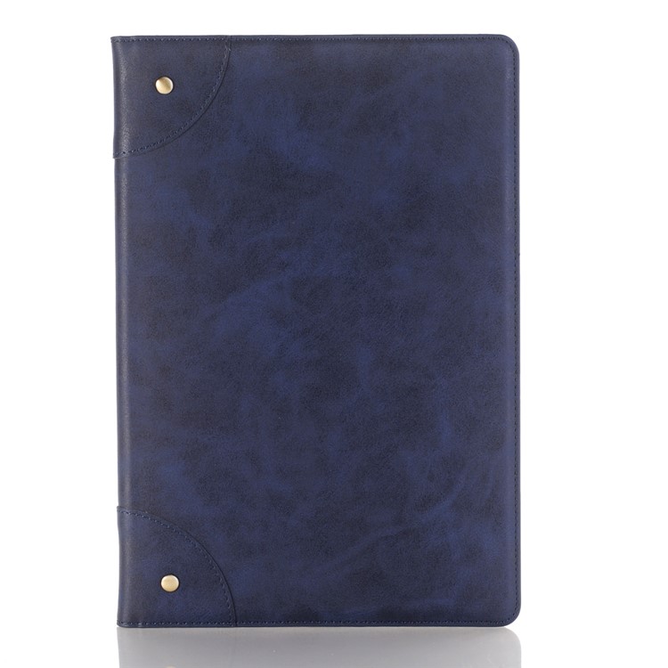 Crazy Horse Texture Retro PU Leather Wallet Smart Shell for Huawei MediaPad M5 10/M5 10 (Pro) - Blue-1