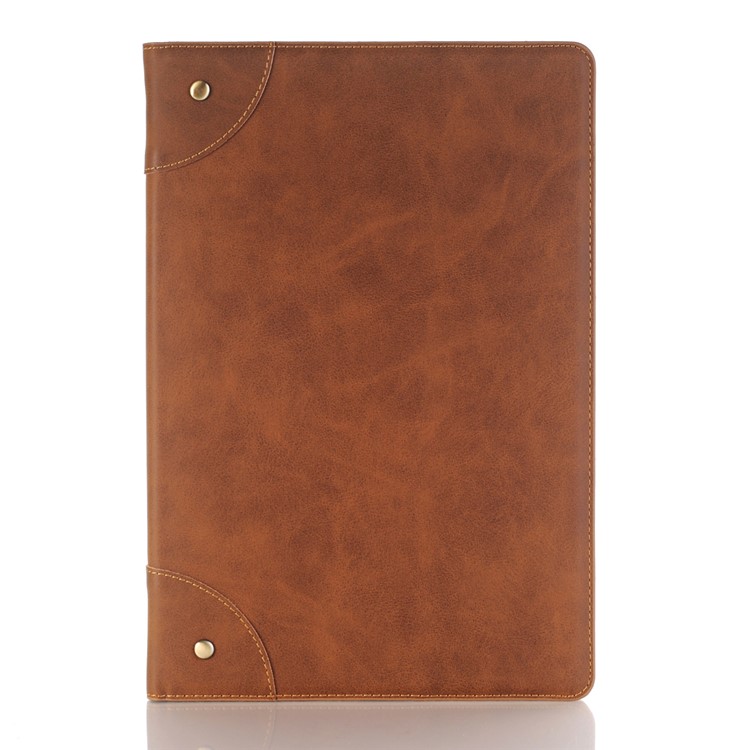 Crazy Horse Texture Retro Leather Stand Smart Tablet Case for Huawei MediaPad M5 10/M5 10 (Pro) - Brown-1