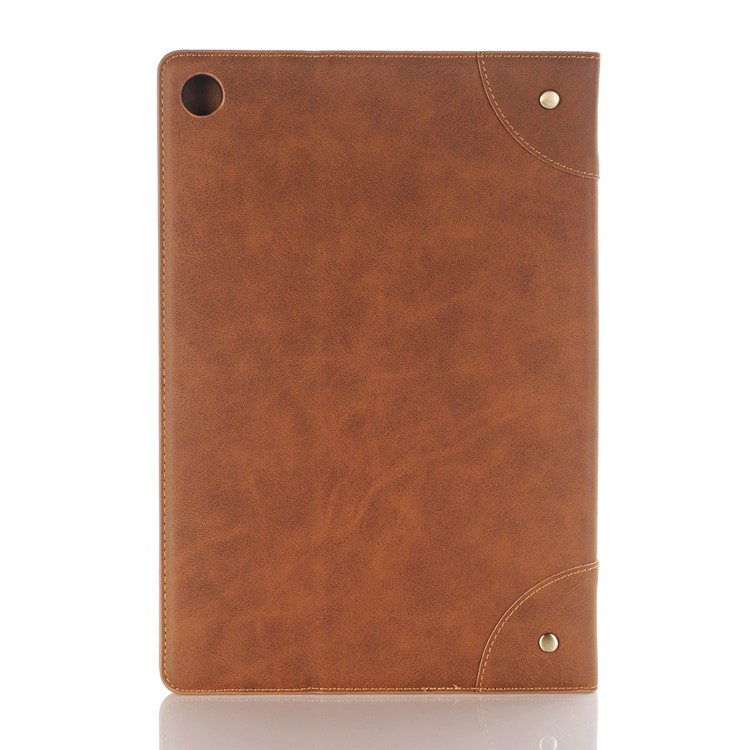 Crazy Horse Texture Retro Leather Stand Smart Tablet Case for Huawei MediaPad M5 10/M5 10 (Pro) - Brown-2