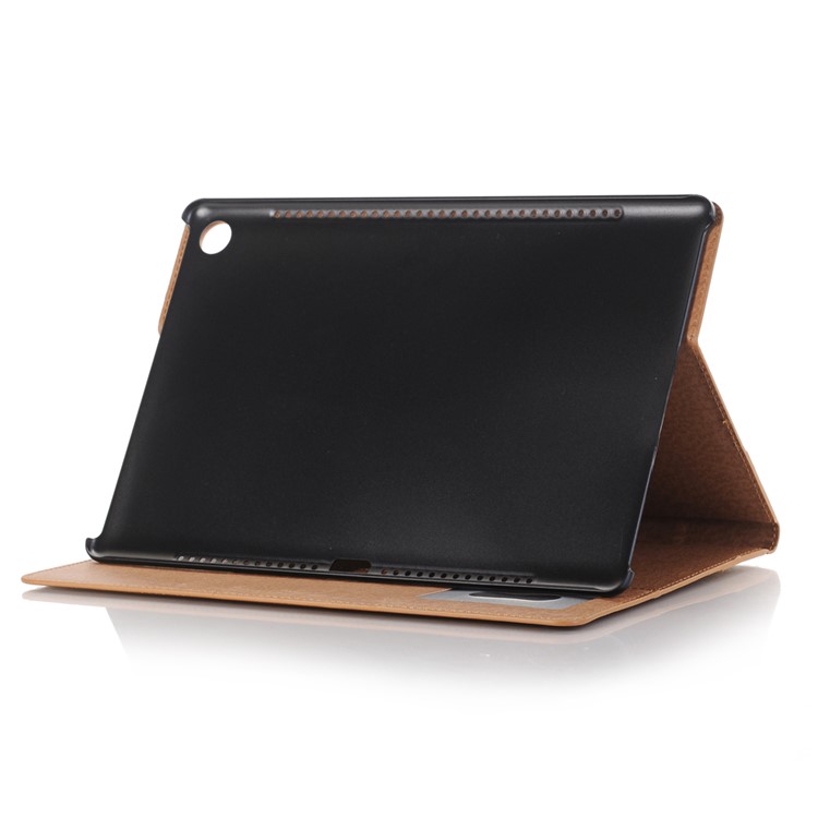Crazy Horse Texture Retro Leather Stand Smart Tablet Case for Huawei MediaPad M5 10/M5 10 (Pro) - Brown-5