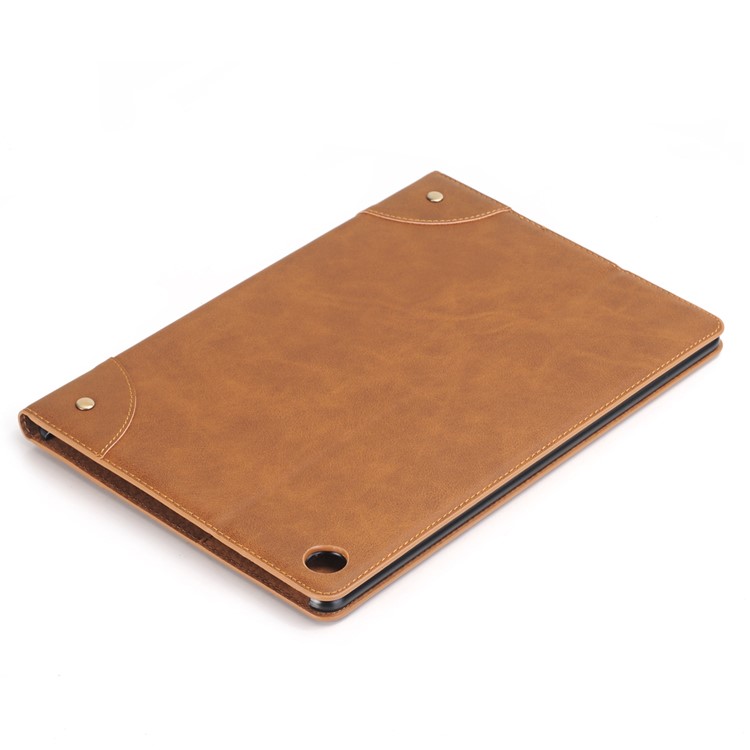 Crazy Horse Texture Retro Leather Stand Smart Tablet Case for Huawei MediaPad M5 10/M5 10 (Pro) - Brown-6