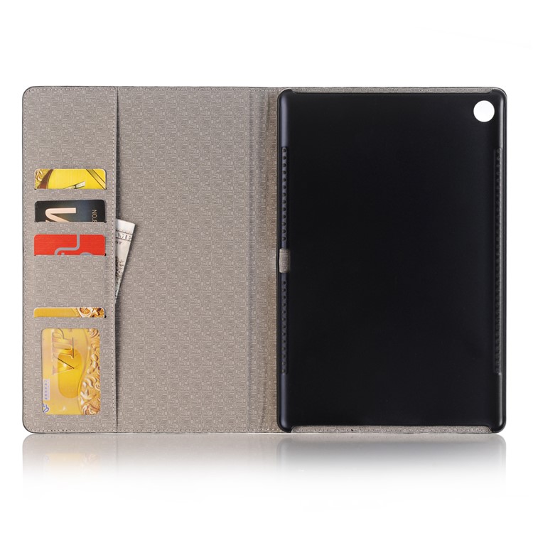 Crocodile Texture Wallet Stand Leather Smart Case for Huawei MediaPad M5 10/M5 10 (Pro) - Black-4