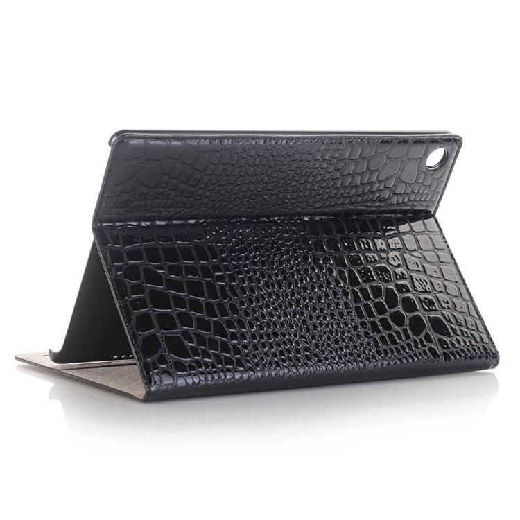 Crocodile Texture Wallet Stand Leather Smart Case for Huawei MediaPad M5 10/M5 10 (Pro) - Black-5