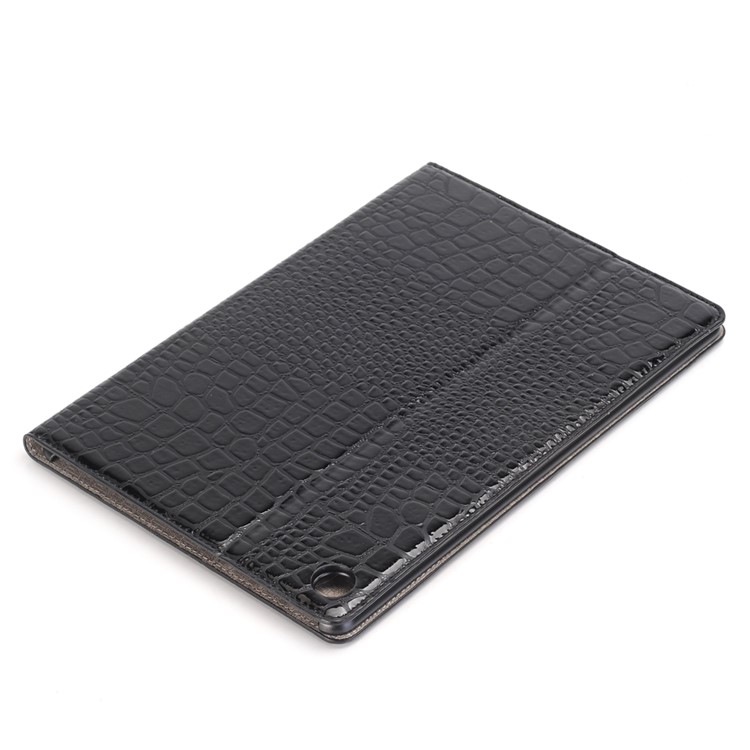 Crocodile Texture Wallet Stand Leather Smart Case for Huawei MediaPad M5 10/M5 10 (Pro) - Black-7
