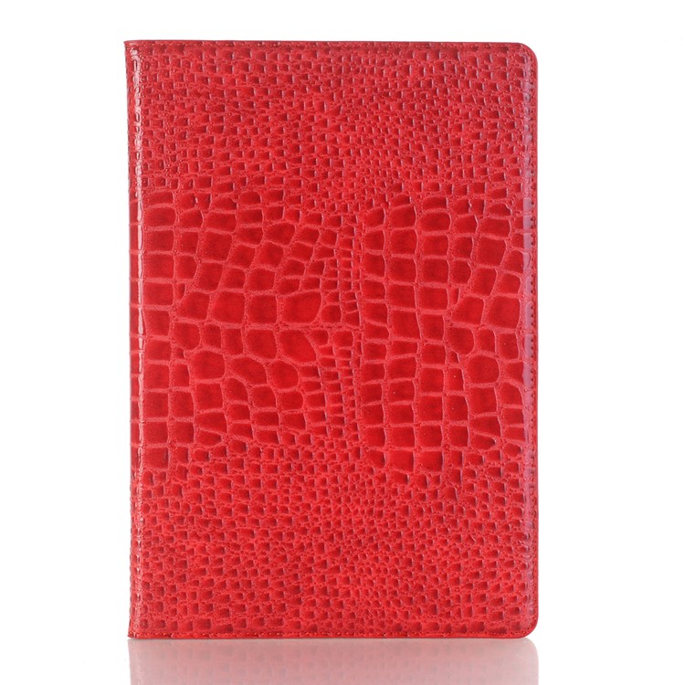 Crocodile Texture Wallet Stand Leather Smart Shell for Huawei MediaPad M5 10/M5 10 (Pro) - Red-1