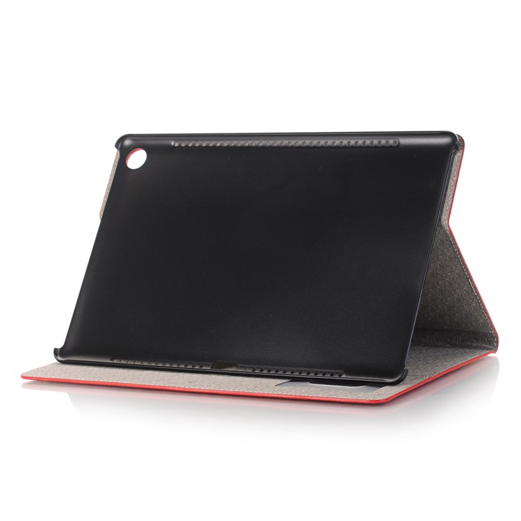 Crocodile Texture Wallet Stand Leather Smart Shell for Huawei MediaPad M5 10/M5 10 (Pro) - Red-5