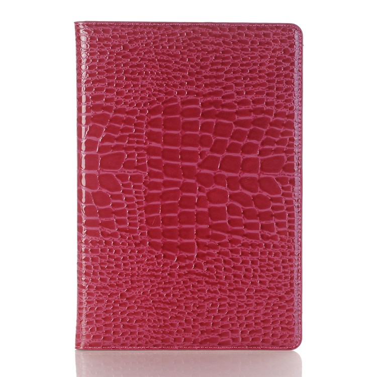 Crocodile Texture Wallet Stand Leather Smart Tablet Case Cover for Huawei MediaPad M5 10/M5 10 (Pro) - Rose-1