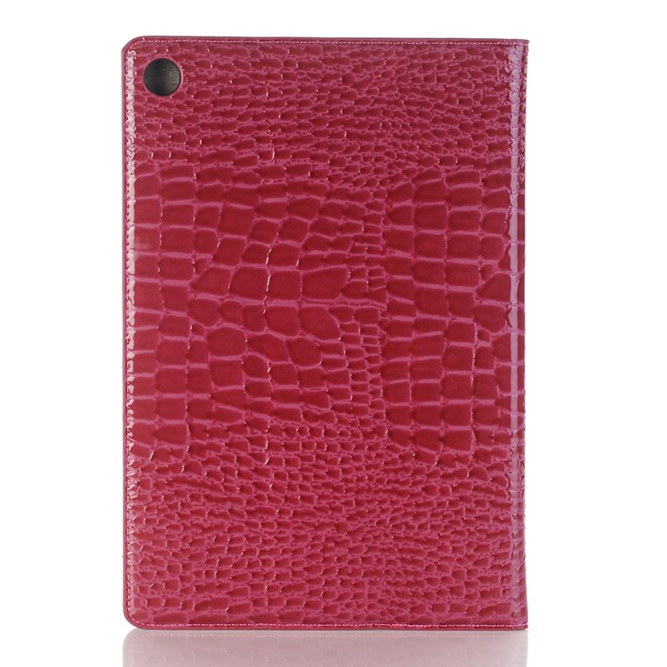 Crocodile Texture Wallet Stand Leather Smart Tablet Case Cover for Huawei MediaPad M5 10/M5 10 (Pro) - Rose-2
