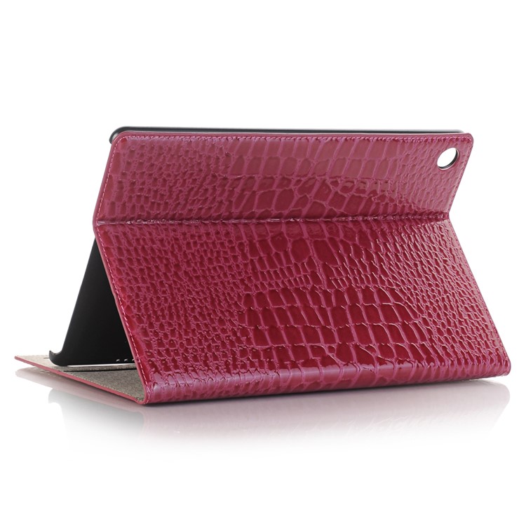 Crocodile Texture Wallet Stand Leather Smart Tablet Case Cover for Huawei MediaPad M5 10/M5 10 (Pro) - Rose-4