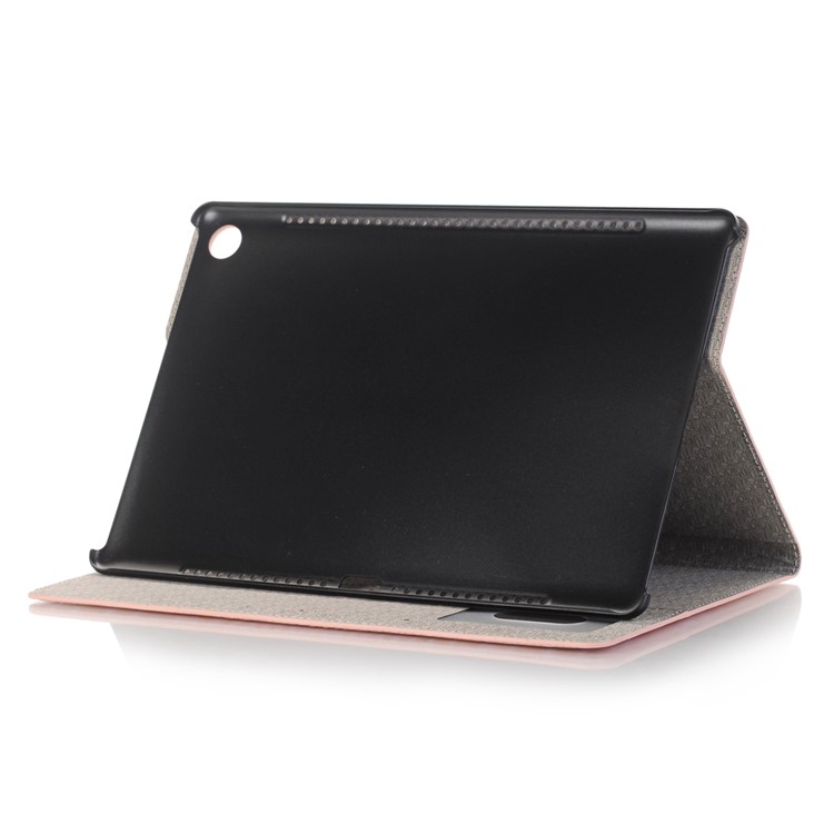 Crocodile Texture Wallet Stand Leather Smart Shell Case for Huawei MediaPad M5 10/M5 10 (Pro) - Pink-4