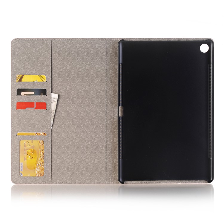 Crocodile Texture Wallet Stand Leather Smart Shell Case for Huawei MediaPad M5 10/M5 10 (Pro) - Pink-5