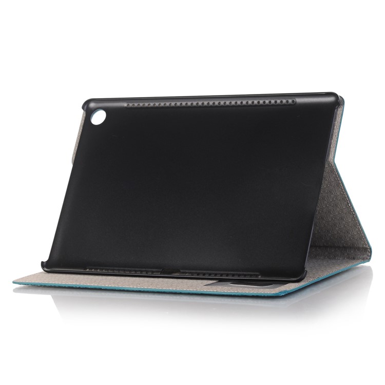 Crocodile Texture Wallet Stand Leather Smart Case Accessory for Huawei MediaPad M5 10/M5 10 (Pro) - Blue-5