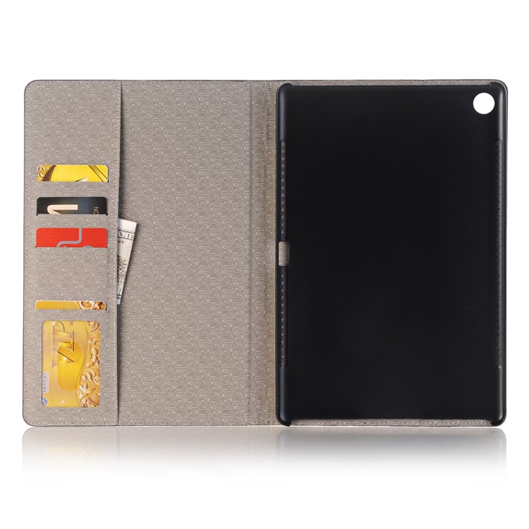 Crocodile Texture Wallet Stand Leather Smart Cover Protector for Huawei MediaPad M5 10/M5 10 (Pro) - Brown-3