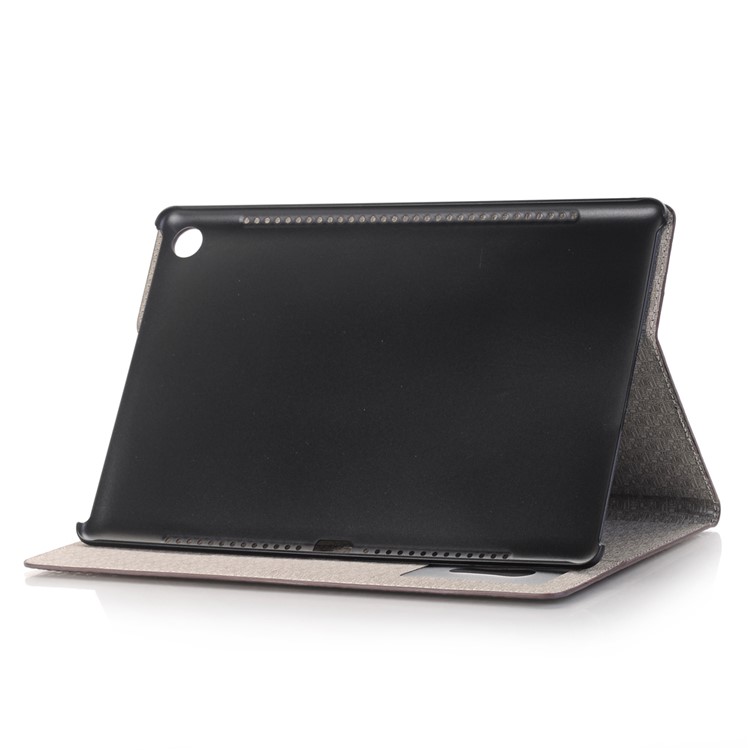 Crocodile Texture Wallet Stand Leather Smart Cover Protector for Huawei MediaPad M5 10/M5 10 (Pro) - Brown-5