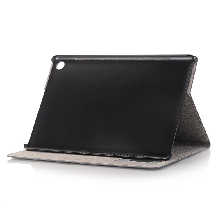 Map Pattern Stand Wallet Leather Cover for Huawei MediaPad M5 10/M5 10 (Pro) - Grey-5
