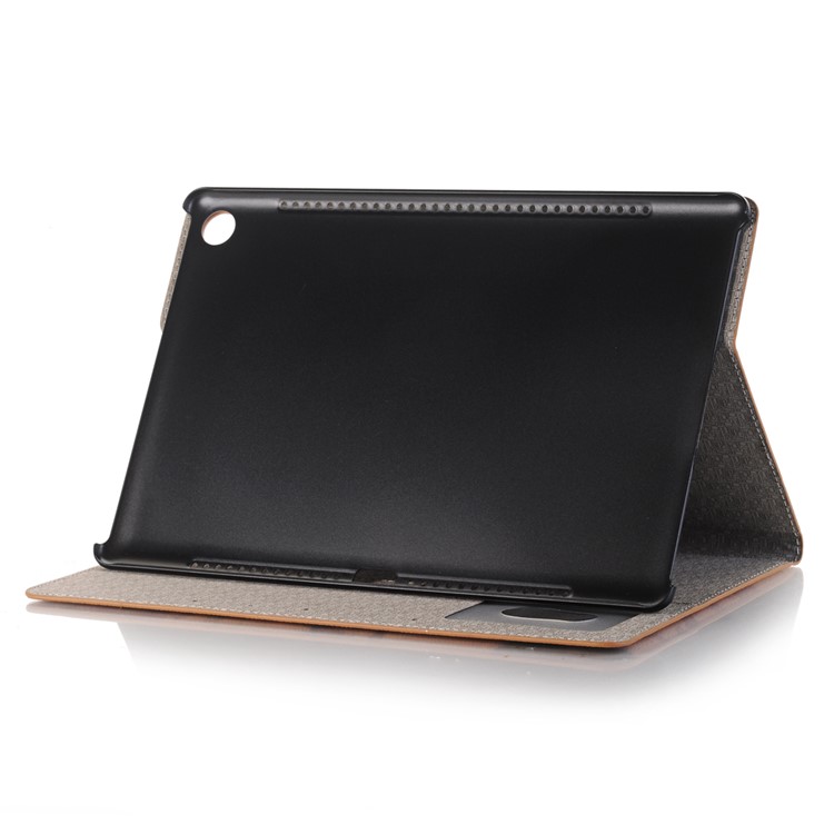 Map Pattern Stand Wallet Leather Shell for Huawei MediaPad M5 10/M5 10 (Pro) - Brown-4