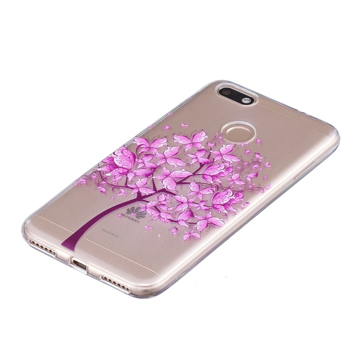Pattern Printing TPU Case Shell Cover for Huawei P9 lite mini/Y6 Pro (2017)/Enjoy 7 - Purple Tree-4