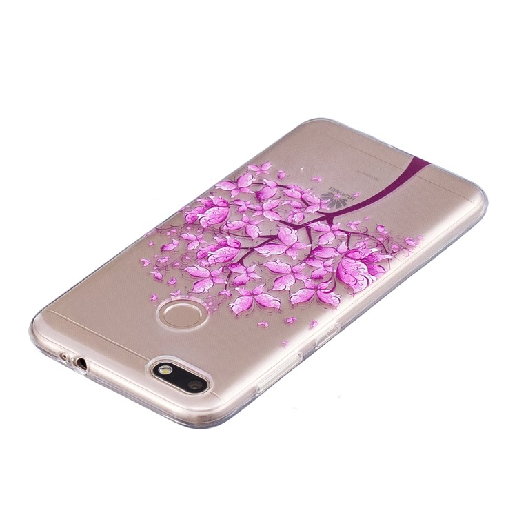 Pattern Printing TPU Case Shell Cover for Huawei P9 lite mini/Y6 Pro (2017)/Enjoy 7 - Purple Tree-5