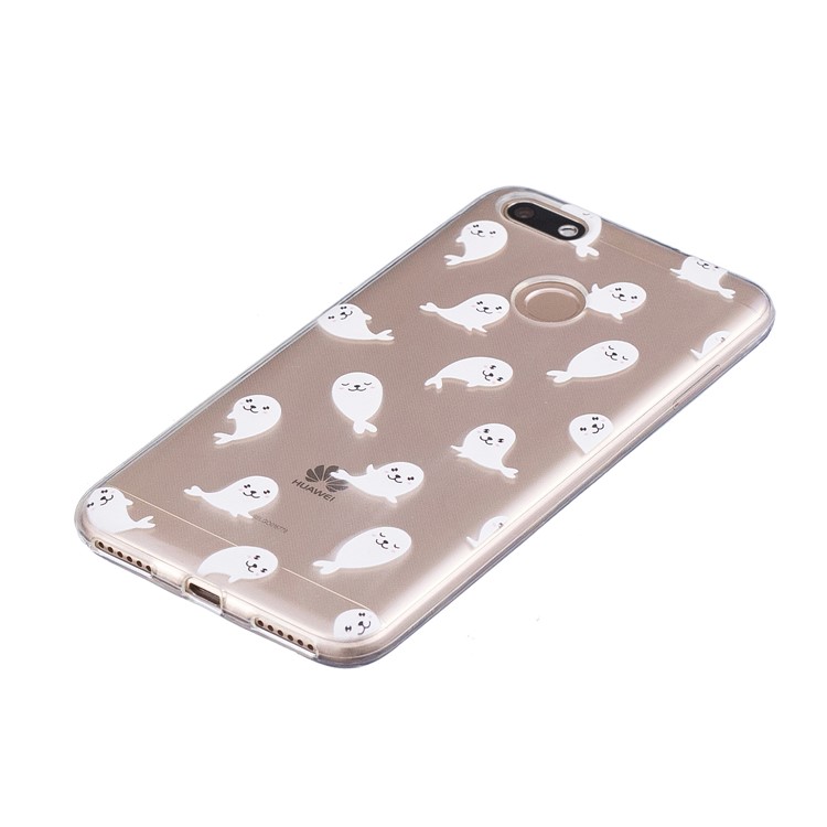 Pattern Printing TPU Thin Phone Shell for Huawei P9 lite mini/Y6 Pro (2017)/Enjoy 7 - Sea Lion-4