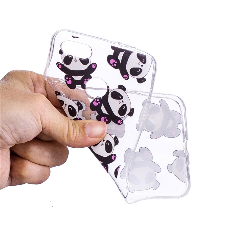 Patterned Soft TPU Lightweight Phone Casing for Huawei P9 lite mini/Y6 Pro (2017)/Enjoy 7 - Panda Pattern-2
