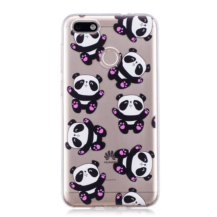 Patterned Soft TPU Lightweight Phone Casing for Huawei P9 lite mini/Y6 Pro (2017)/Enjoy 7 - Panda Pattern-3