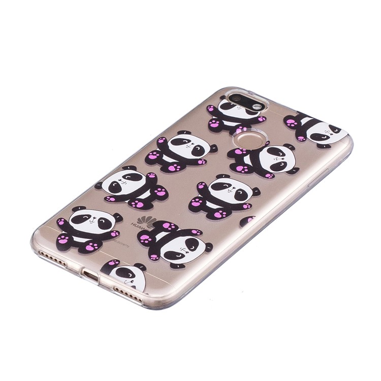Patterned Soft TPU Lightweight Phone Casing for Huawei P9 lite mini/Y6 Pro (2017)/Enjoy 7 - Panda Pattern-4