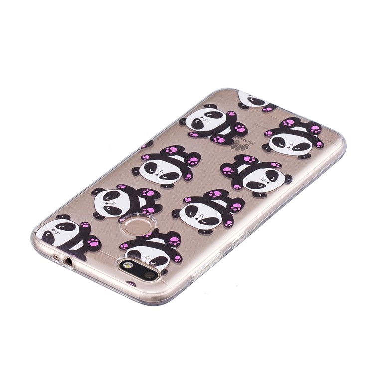 Patterned Soft TPU Lightweight Phone Casing for Huawei P9 lite mini/Y6 Pro (2017)/Enjoy 7 - Panda Pattern-5