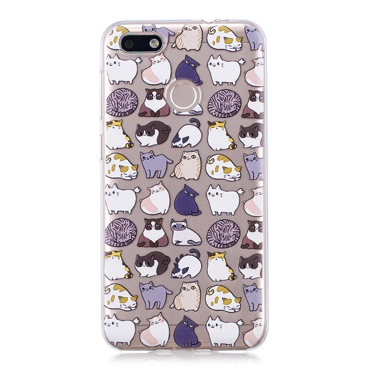 For Huawei P9 lite mini/Y6 Pro (2017)/Enjoy 7 Patterned Soft TPU Case Cover - Cartoon Pattern-3