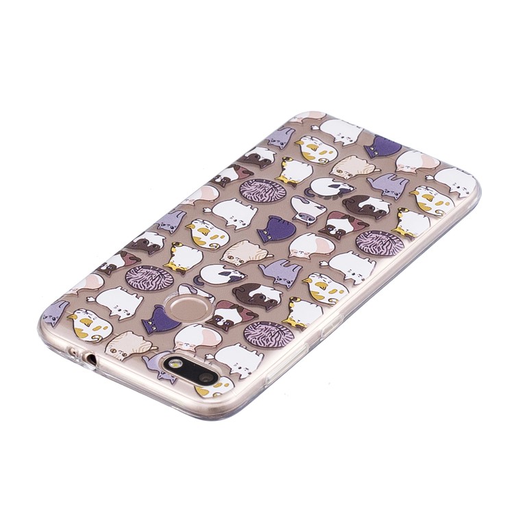 For Huawei P9 lite mini/Y6 Pro (2017)/Enjoy 7 Patterned Soft TPU Case Cover - Cartoon Pattern-5