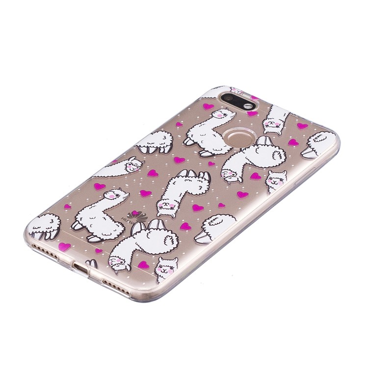 Pattern Printing TPU Cellphone Lightweight Cover for Huawei P9 lite mini/Y6 Pro (2017)/Enjoy 7 - Alpaca Pattern-4